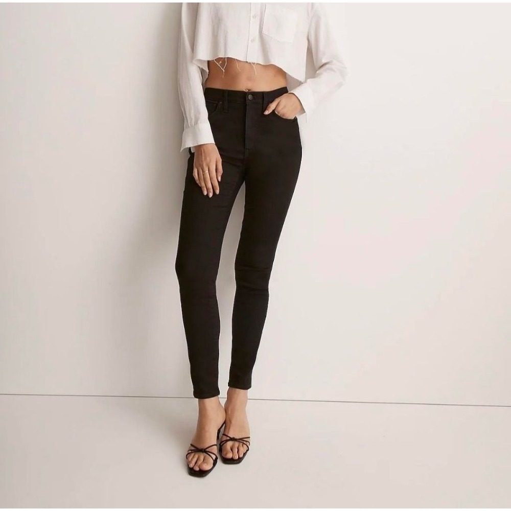 MADEWELL‎ 10" High-Rise Skinny Jeans Black 95 Size 26